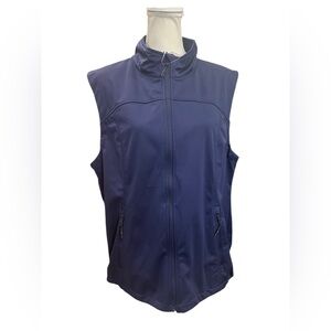 Soothfeel Men’s Softshell Zip Front Vest XL Navy – Lightweight Outdoor Layering